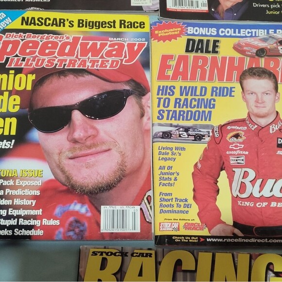 Nascar Magazine Lot Dale And Dale Jr Lot Of 10 Still Has Inserts - Picture 6 of 6
